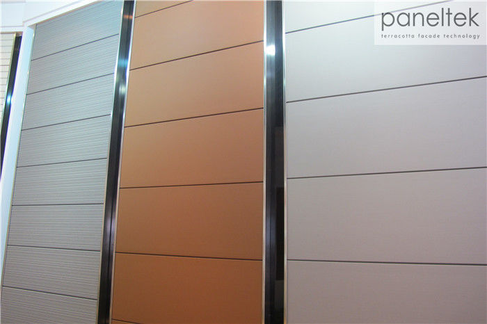 Wall Decoration Terracotta Ventilated Facade , All Sizes Wall Cladding Materials